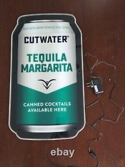 Cutwater Tequila Margarita Can Electric Lit LED Bar Sign 23x13 with Power Cord