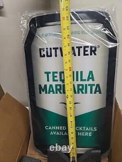 Cutwater Tequila Margarita Can Led Bar Sign Man Cave Garage Decor Light New