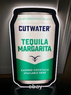 Cutwater Tequila Margarita Can Led Bar Sign Man Cave Garage Decor Light New