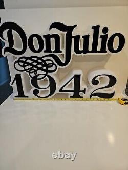 DON JULIO 1942 TEQUILA LED SIGN BAR SIGN MAN CAVE GARAGE DECOR Tested Working