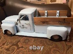 DON JULIO TEQUILA 1942 MANCAVE PICKUP TRUCK 2 FT LONG BLUE Metal And Wood
