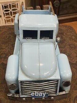 DON JULIO TEQUILA 1942 MANCAVE PICKUP TRUCK 2 FT LONG BLUE Metal And Wood