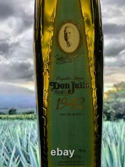 DON JULIO TEQUILA 1942 WOOD BOX AND ORIGINAL BOTTLE empty