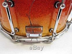 Ddrum Dios Maple 14x7 Snare drum in Tequila Sunrise Sparkle