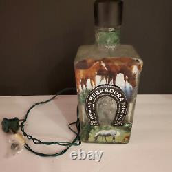 Decorative Herradura Original Tequila 1 Liter Empty Bottle Lamp FREE SHIPPING