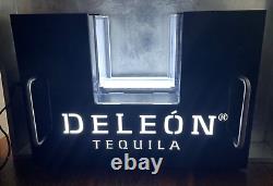 Deleon Tequila Acrylic Bar Bottle Presenter / LED Sign VIP New Without Box