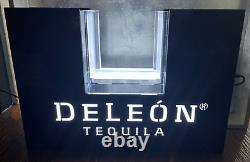 Deleon Tequila Acrylic Bar Bottle Presenter / LED Sign VIP New Without Box