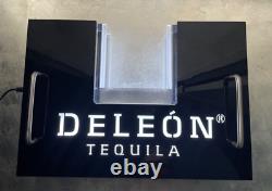 Deleon Tequila Acrylic Bar Bottle Presenter / LED Sign VIP New Without Box