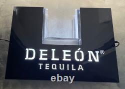 Deleon Tequila Acrylic Bar Bottle Presenter / LED Sign VIP New Without Box