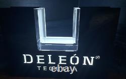 Deleon Tequila Acrylic Bar Bottle Presenter / LED Sign VIP New Without Box