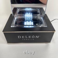 Deleon Tequila LED Light Up Store Display Bar Display Signs Mirror Back 2015