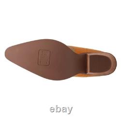 Dingo Tequila Fringe Southwest Sunrise Snip Toe Pull On Womens Orange Casual Bo