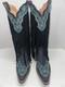 Dingo Tequila Fringe Southwest Sunrise Snip Toe Womens Black Casual Boot 11 M