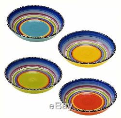 Dinnerware Set 40 Piece for Tequila Sunrise Pattern Plates, Bowls and mugs