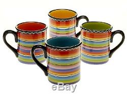 Dinnerware Set 40 Piece for Tequila Sunrise Pattern Plates, Bowls and mugs