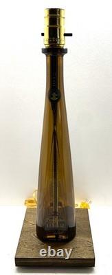 Don Julio 1942 Tequila TABLE LAMP Package with Burlap Shade LED Bulb & Wood Base