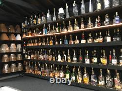 Don Julio 1942 Tequila TABLE LAMP Package with Burlap Shade LED Bulb & Wood Base