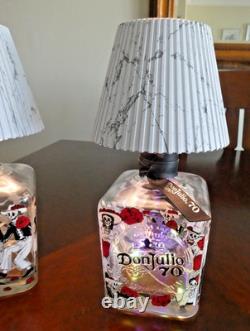 Don Julio 70 Tequila Liquor Bar Bottle Decor TABLE LAMPs-2 pcs