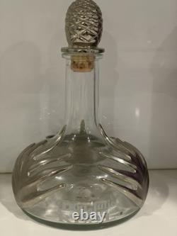 Don Julio REAL Tequila Anejo Empty Decanter Bottle with Metal Leaves and Stopper