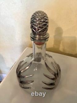 Don Julio REAL Tequila Anejo Empty Decanter Bottle with Metal Leaves and Stopper