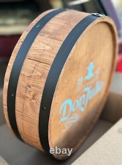 Don Julio Reserva Tequila Wall Hanging Wood Barrel Top Sign NEW