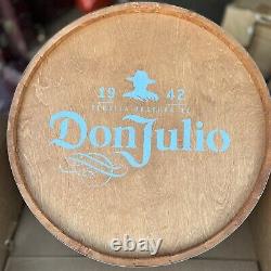 Don Julio Reserva Tequila Wall Hanging Wood Barrel Top Sign NEW