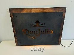Don Julio Tequila 1942 Lighted Metal and wood sign LED New