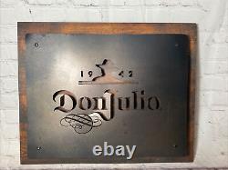 Don Julio Tequila 1942 Lighted Metal and wood sign LED Read