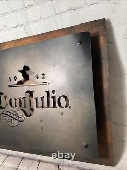 Don Julio Tequila 1942 Lighted Metal and wood sign LED Read