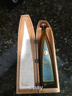 Don Julio Tequila 1942 Limited Edition Coffin Casket Box with empty bottle