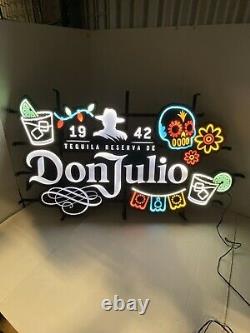 Don Julio Tequila 1942 colorful Lighted sign LED not neon Dia De Los Muertos