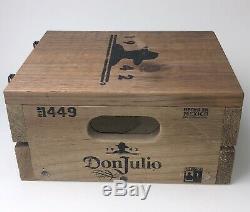 Don Julio Tequila Decorative Wooden Crate Barware Advertising Slogan Man Cave