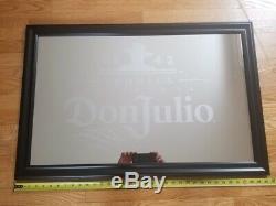 Don Julio Tequila Reservade 1942 Etched Mirror 35.5 x 19.5 Rare Man Cave Black