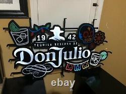 Don Julio Tequila Sugar Skull Led Bar Sign Man Cave Light Motion 1942 New