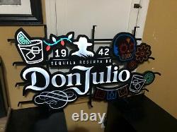 Don Julio Tequila Sugar Skull Led Bar Sign Man Cave Light Motion 1942 New