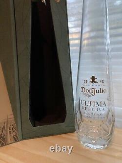 Don Julio Ultima Reserva Tequila EMPTY BOTTLE & BOX ONLY Perfect #001 1942