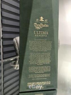 Don Julio Ultima Reserva Tequila EMPTY BOTTLE and BOX ONLY Extra Anejo Solera