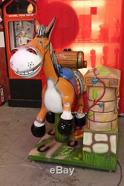Donkey Coin-Op Kiddie Ride Plays Old McDonald While Packing Tequila