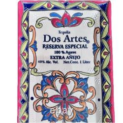 Dos Artes Reserva Special Tequila Ceramic Collectors Bottle Rare Empty