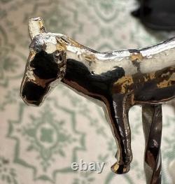 Dos Hombres tequila 4 Ceramic shot glass set Pitcher Mule Donkey Strainer Shots