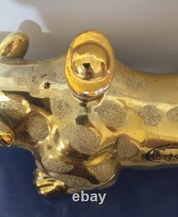 EMPTY Collectible 20 1/2 Jaguar Tequila Casino Azul Bottle with Orig Box