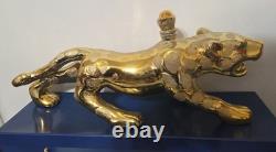 EMPTY Collectible 20 1/2 Jaguar Tequila Casino Azul Bottle with Orig Box