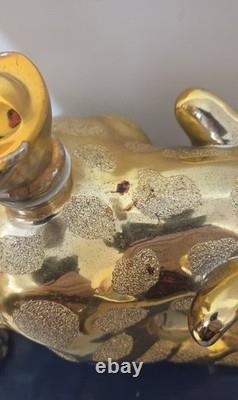 EMPTY Collectible 20 1/2 Jaguar Tequila Casino Azul Bottle with Orig Box