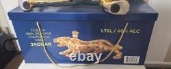 EMPTY Collectible 20 1/2 Jaguar Tequila Casino Azul Bottle with Orig Box