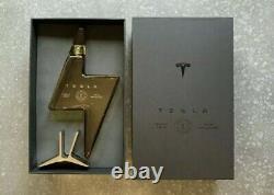EMPTY TESLA TEQUILA BOTTLE? With Stand COLLECTIBLE IN HAND + FREE SHIP