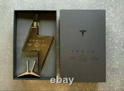 EMPTY TESLA TEQUILA BOTTLEwith Stand COLLECTIBLE IN HAND + FREE SHIP