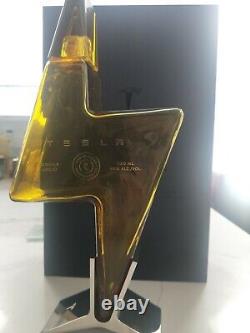 EMPTY Tesla Tequila BOTTLE, STAND, BOX LIMITED IN HAND SHIPS FAST