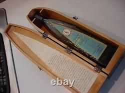 EXCELENTE¡ COFFIN Don Julio 1942 Blue Label Wooden Box Tequila w Bottle Empty