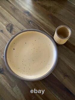 East Fork Pottery Tequila Sunrise Discontinued Glaze Side Plate and Toddler Cup