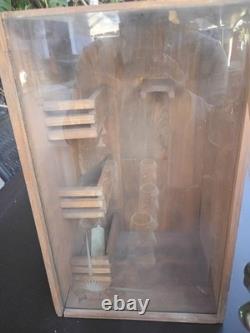 El Charro Gran Reserva Tequila Set with6 Gls 18k Gold Trim Empty In Wood Case